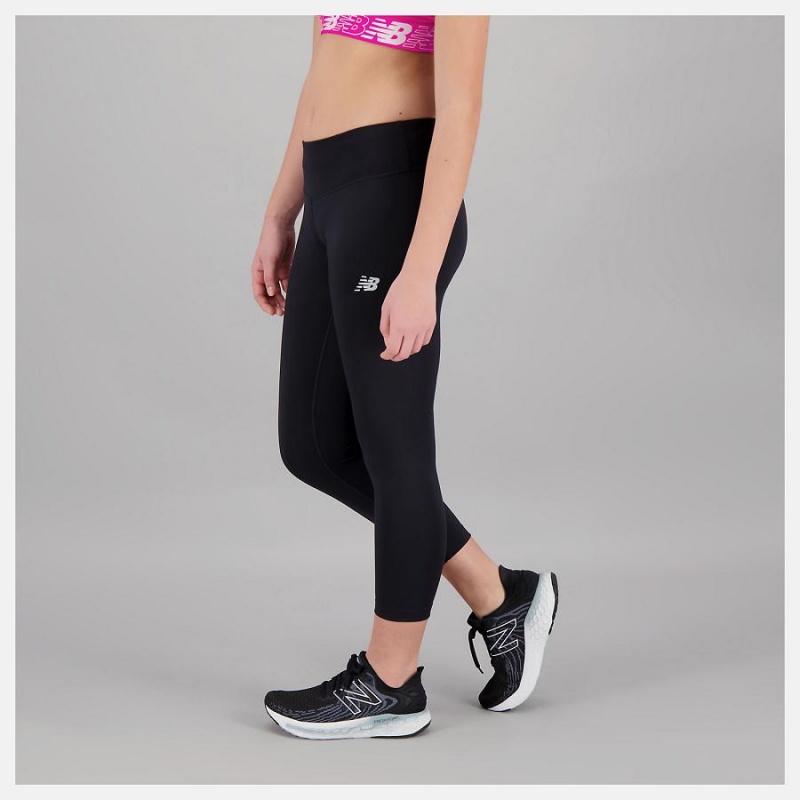 Pantalon New Balance Accelerate Capri Mujer Negras | EC 2086OR
