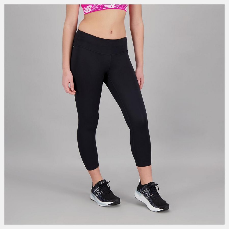 Pantalon New Balance Accelerate Capri Mujer Negras | EC 2086OR