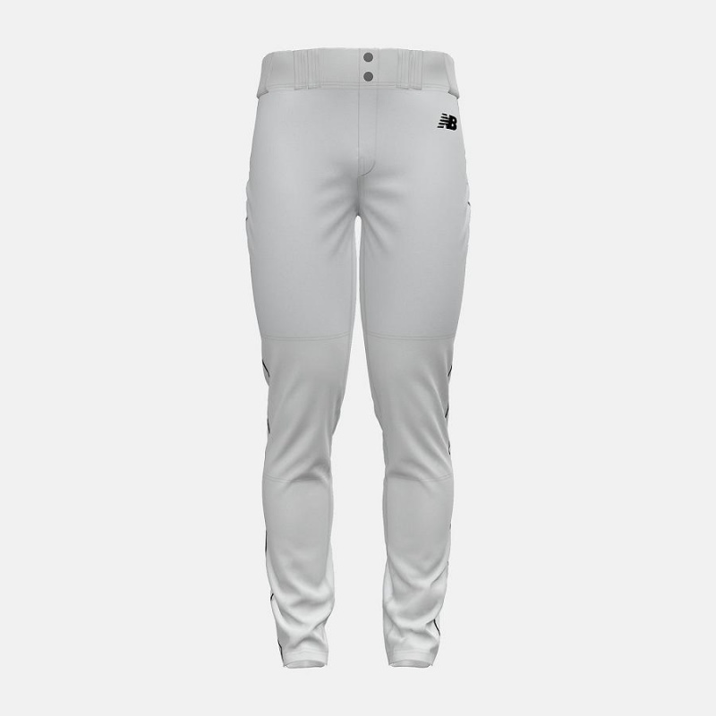 Pantalon New Balance Adversary 2 Baseball Piped Tapered Hombre Blancas | EC 1380TV
