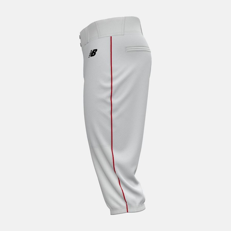 Pantalon New Balance Adversary 2 Baseball Piped Knicker Athletic Hombre Blancas | EC 1379RW