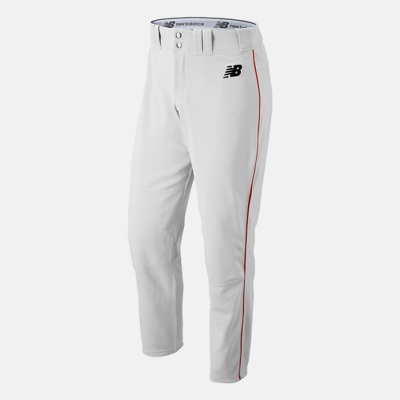 Pantalon New Balance Adversary 2 Baseball Piped Athletic Hombre Blancas | EC 1378EX