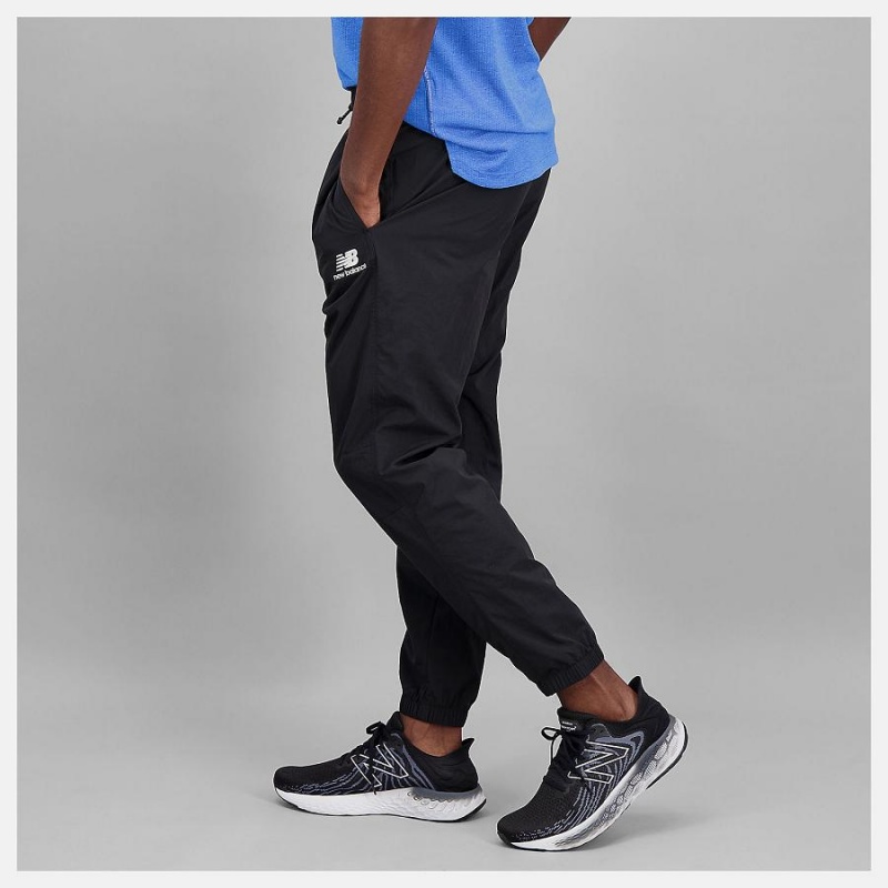Pantalon New Balance Athletics Higher Learning Wind Hombre Negras | EC 1385PQ