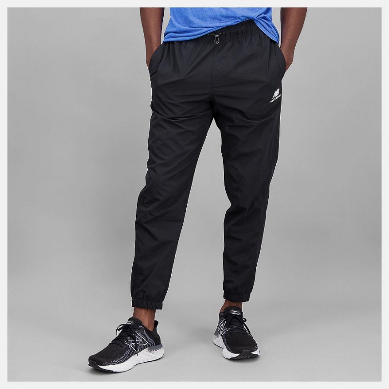 Pantalon New Balance Athletics Higher Learning Wind Hombre Negras | EC 1385PQ
