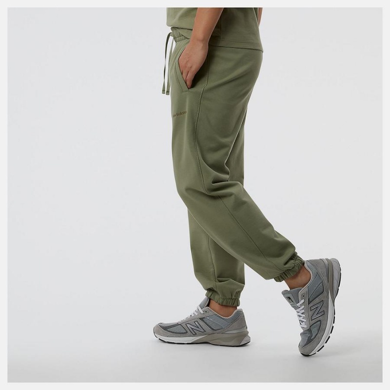 Pantalon New Balance Athletics Nature State Sweatpant Hombre Verde Oliva | EC 1386AP
