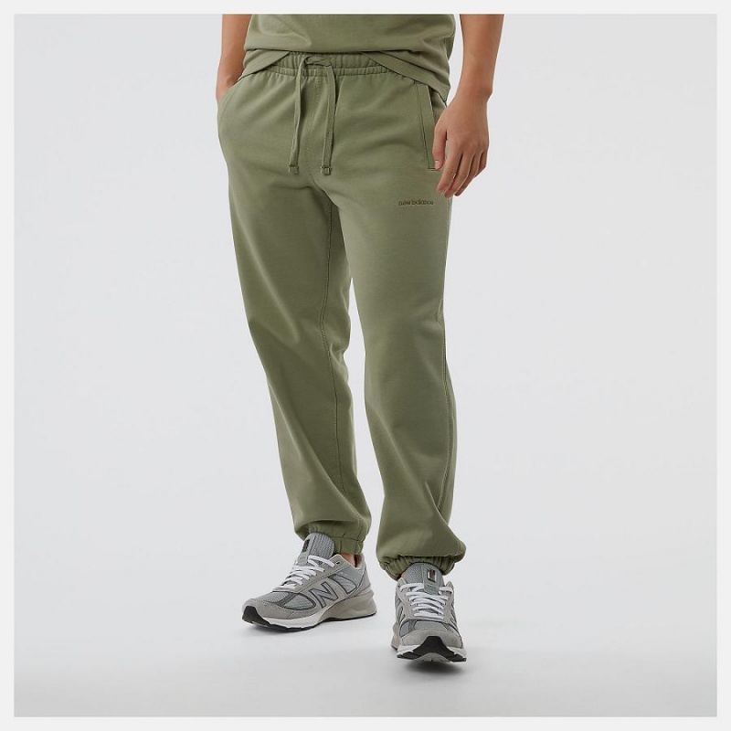 Pantalon New Balance Athletics Nature State Sweatpant Hombre Verde Oliva | EC 1386AP