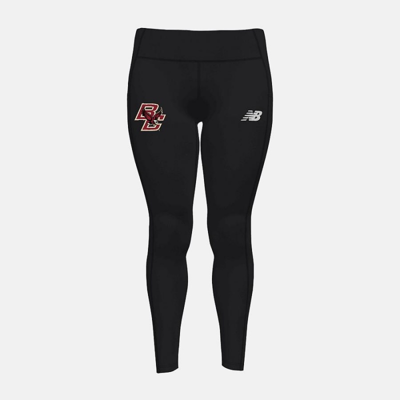 Pantalon New Balance Athletics Tight 2.0(Boston College) Mujer Negras | EC 2094JJ