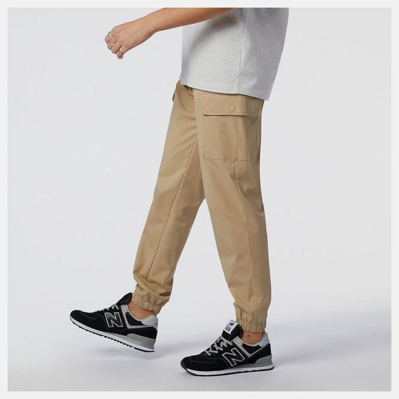 Pantalon New Balance Athletics Woven Cargo Hombre Kaki | EC 1388DN
