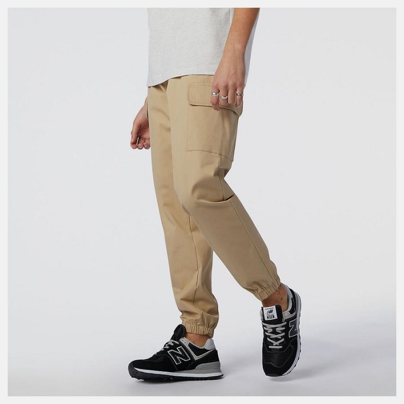 Pantalon New Balance Athletics Woven Cargo Hombre Kaki | EC 1388DN