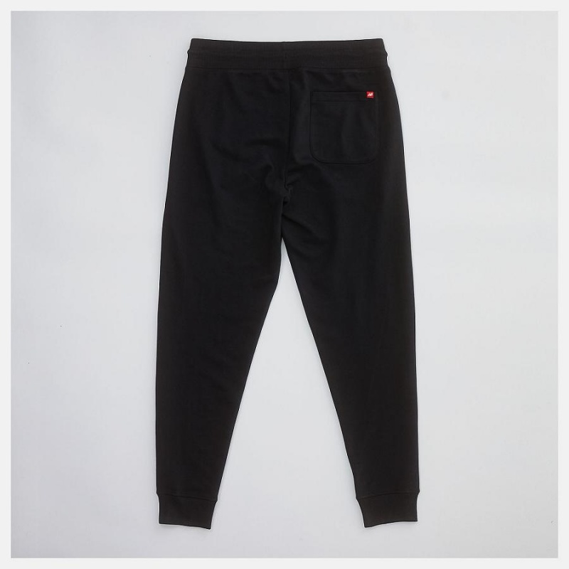 Pantalon New Balance Essentials Stacked Logo Sweatpant Hombre Negras | EC 1394LH