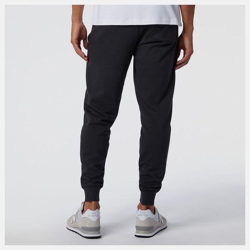 Pantalon New Balance Essentials Stacked Logo Sweatpant Hombre Negras | EC 1394LH