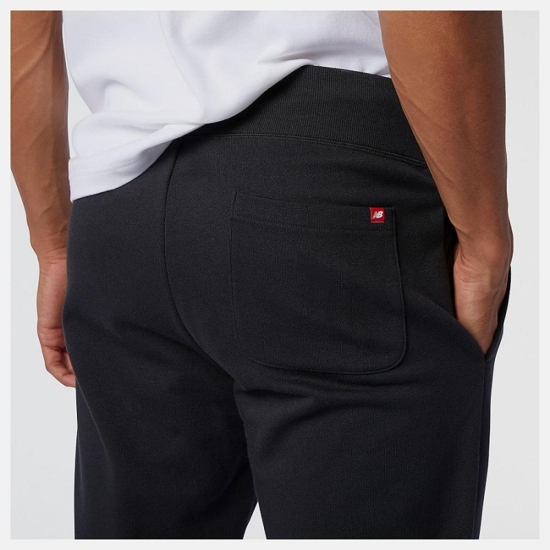 Pantalon New Balance Essentials Stacked Logo Sweatpant Hombre Negras | EC 1394LH