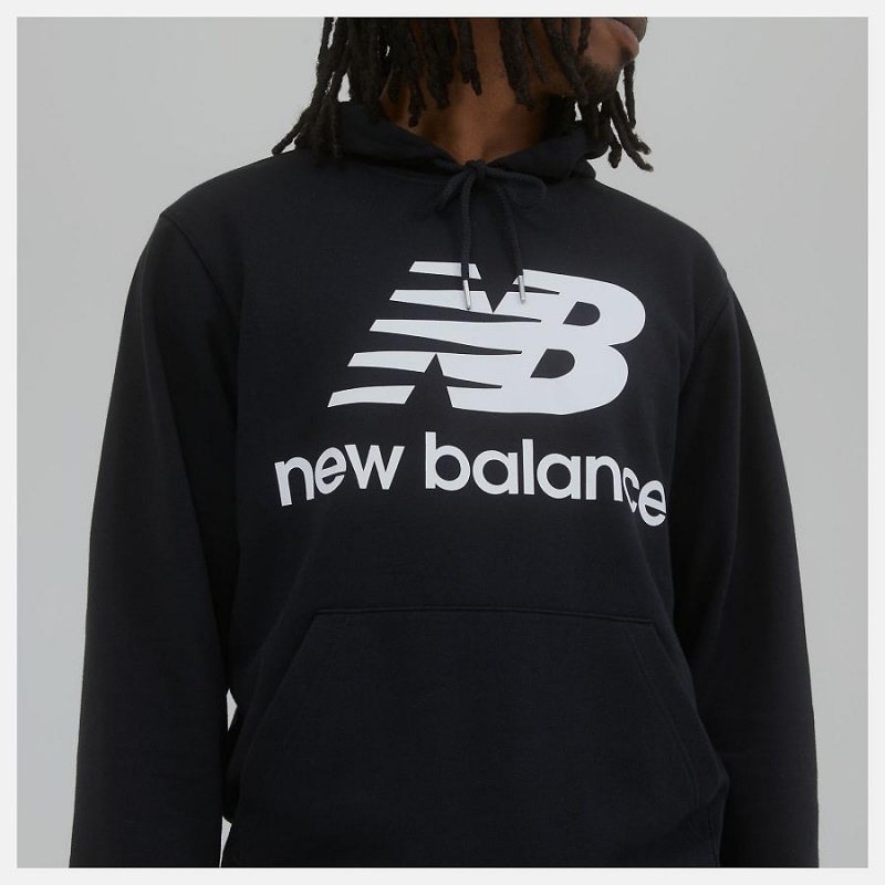 Pantalon New Balance Essentials Stacked Logo Sweatpant Hombre Negras | EC 1394LH