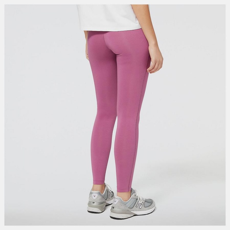 Pantalon New Balance Essentials Tight Mujer Rosas | EC 2100VD
