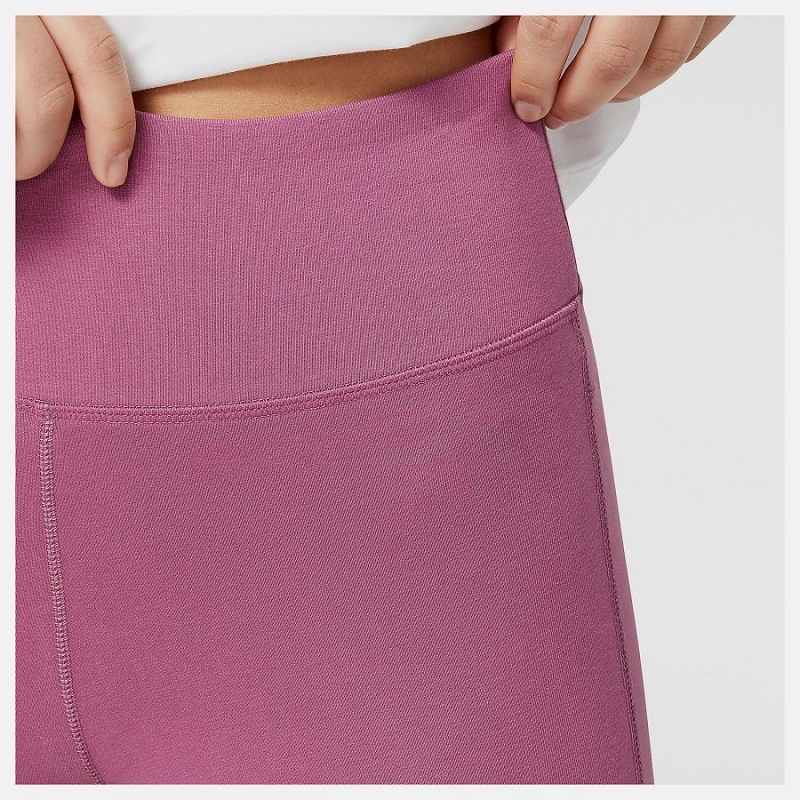 Pantalon New Balance Essentials Tight Mujer Rosas | EC 2100VD