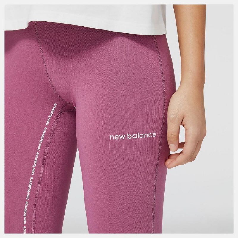 Pantalon New Balance Essentials Tight Mujer Rosas | EC 2100VD