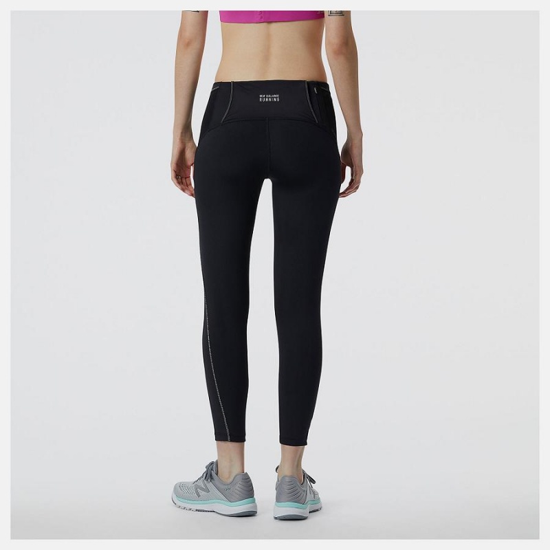Pantalon New Balance Impact Run Crop Mujer Negras | EC 2102NB