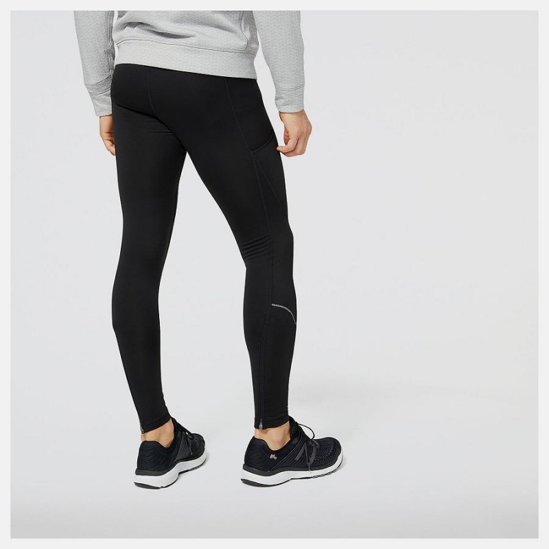 Pantalon New Balance Impact Run Heat Tight Hombre Negras | EC 1397CE