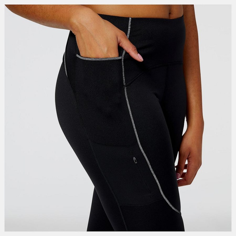 Pantalon New Balance Impact Run Heat Tight Mujer Negras | EC 2103MA