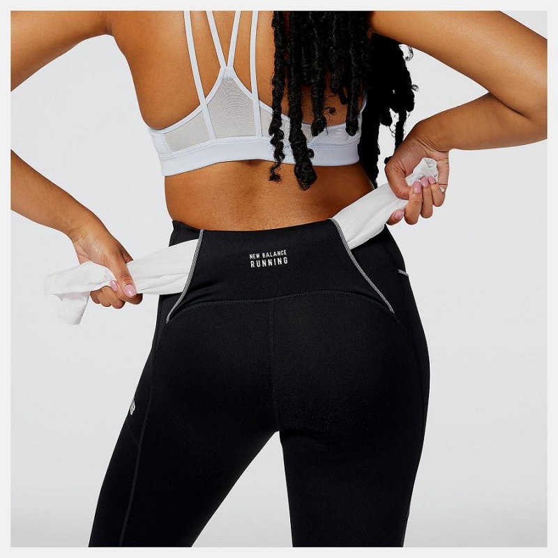 Pantalon New Balance Impact Run Heat Tight Mujer Negras | EC 2103MA