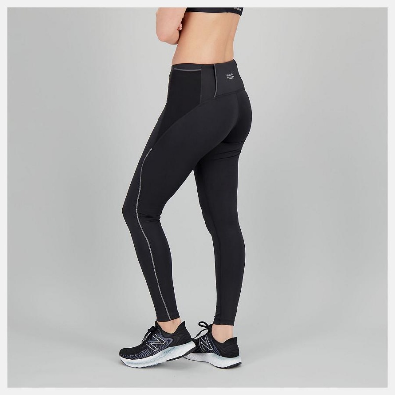 Pantalon New Balance Impact Run Tight Mujer Negras | EC 2104QZ