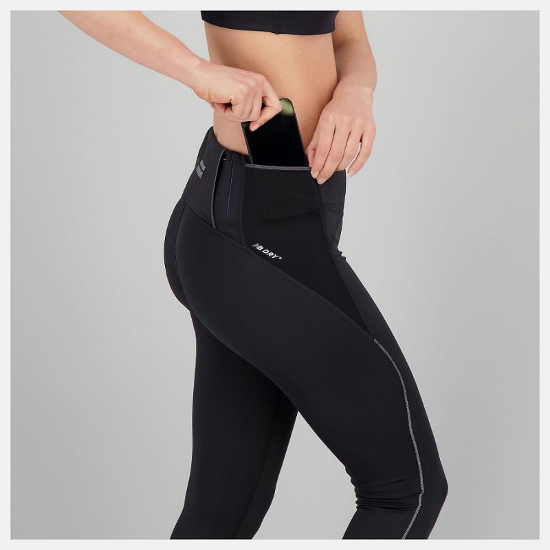 Pantalon New Balance Impact Run Tight Mujer Negras | EC 2104QZ