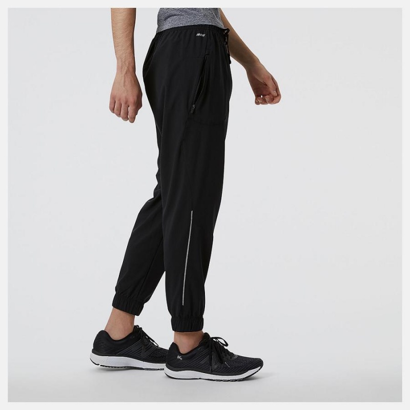 Pantalon New Balance Impact Run Woven Hombre Negras | EC 1399BC