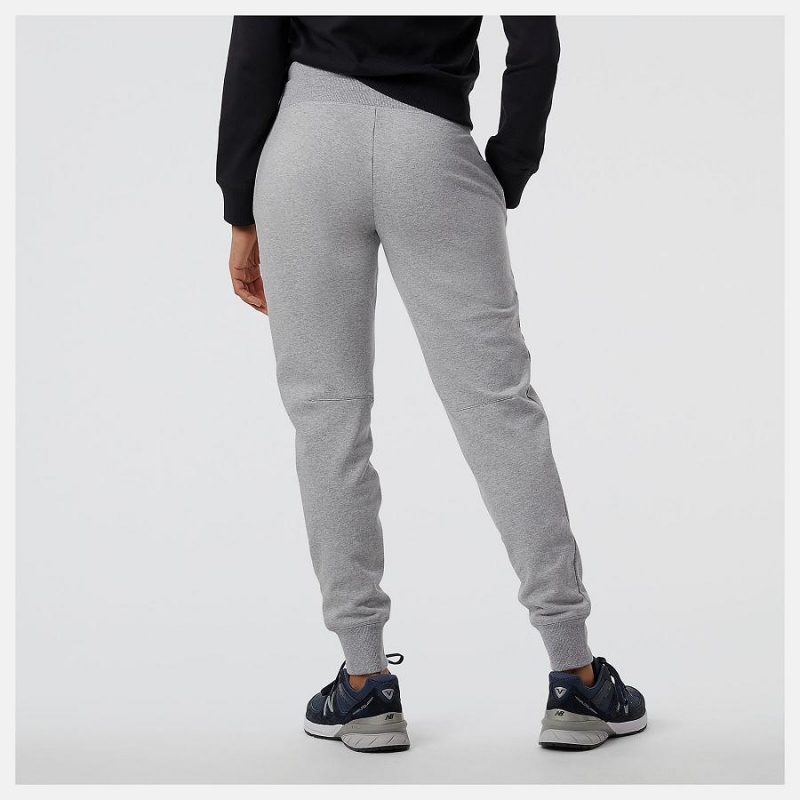 Pantalon New Balance NYC Marathon Essentials French Terry Sweatpant Mujer Gris | EC 2106EX