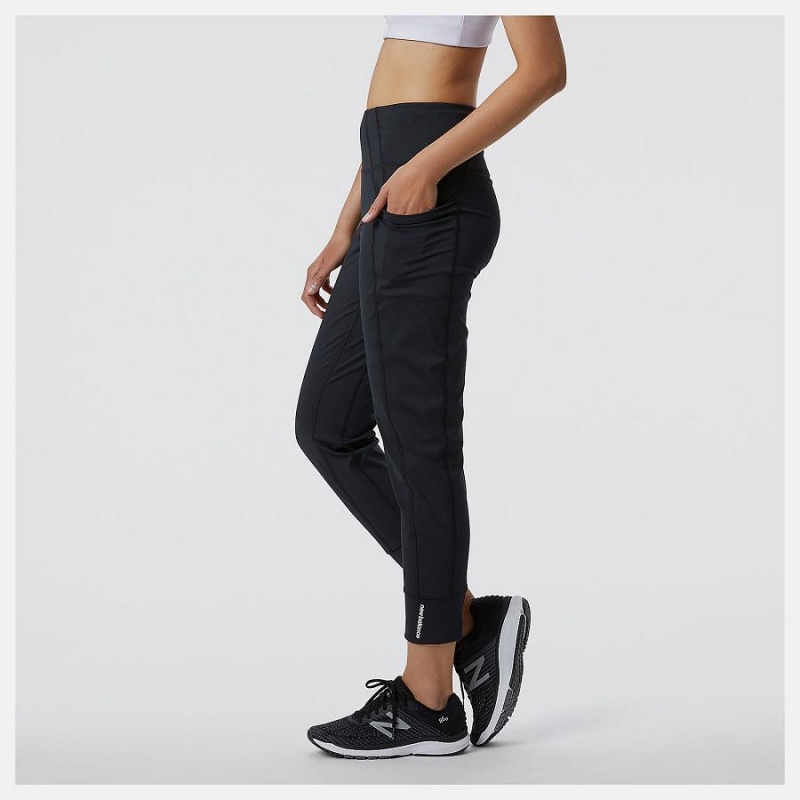 Pantalon New Balance Shape Shield Mujer Negras | EC 2119HK