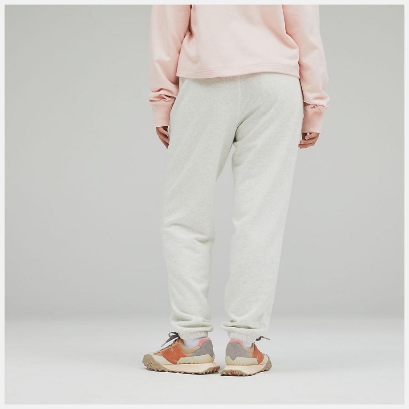 Pantalon New Balance Uni-ssentials French Terry Sweatpant Hombre Blancas | EC 1412AP