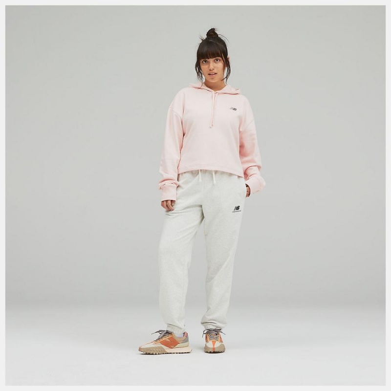 Pantalon New Balance Uni-ssentials French Terry Sweatpant Hombre Blancas | EC 1412AP