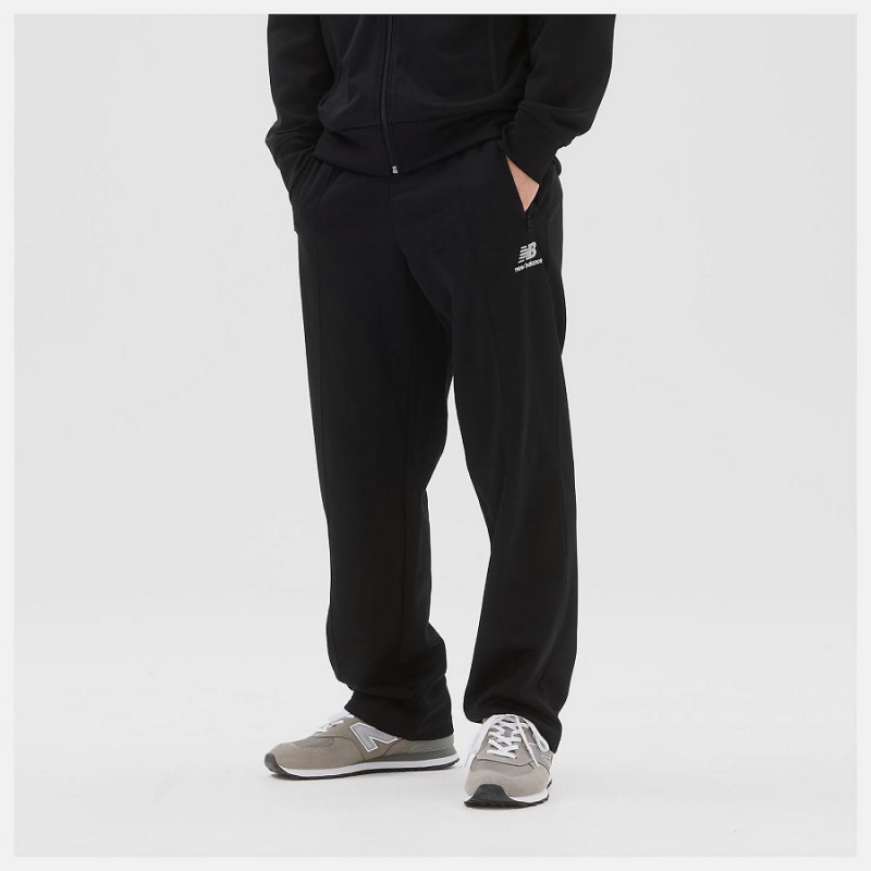 Pantalon New Balance Uni-ssentials Track Hombre Negras | EC 1413SO