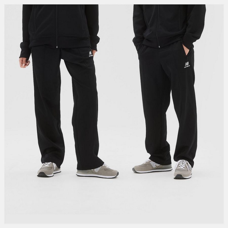Pantalon New Balance Uni-ssentials Track Hombre Negras | EC 1413SO