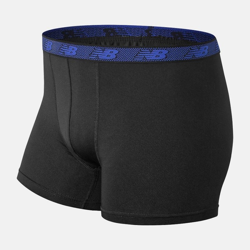Ropa Interior New Balance Boys Performance Boxer Brief 4 Pack Niños Negras Azules | EC 1033CE