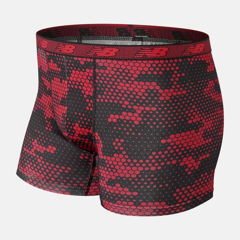 Ropa Interior New Balance Boys Performance Boxer Brief 4 Pack Niños Negras Rojas | EC 1032XF
