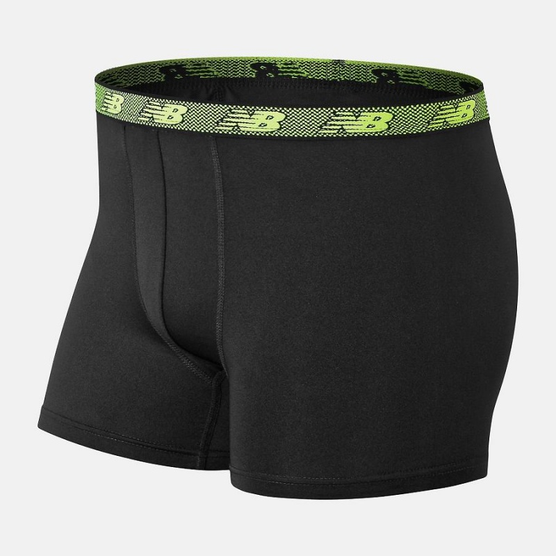Ropa Interior New Balance Boys Performance Boxer Brief 4 Pack Niños Negras Verde | EC 1031ZG