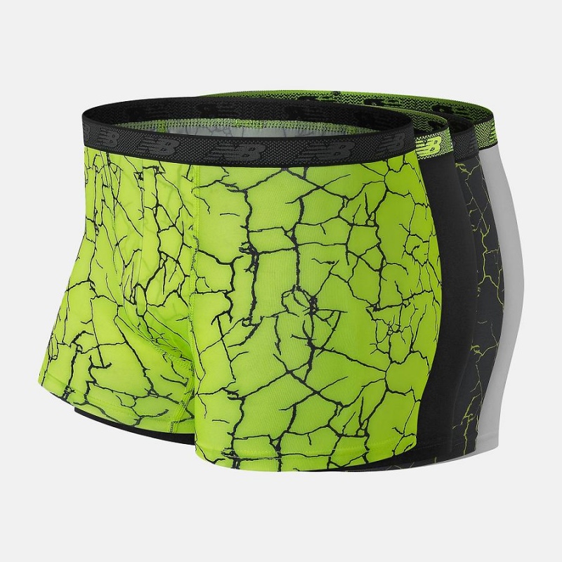 Ropa Interior New Balance Boys Performance Boxer Brief 4 Pack Niños Negras Verde | EC 1031ZG