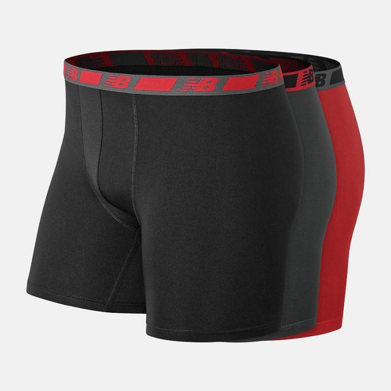 Ropa Interior New Balance Boys Sport Brief 3 Pack Niños Rojas | EC 1035BC