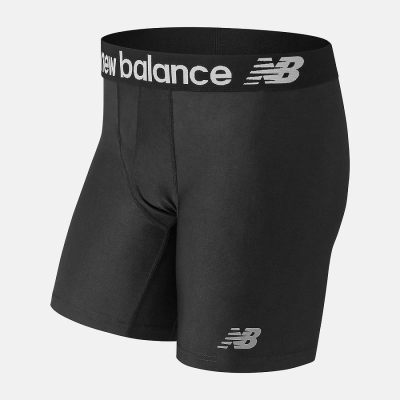 Ropa Interior New Balance Mens 6 Inch Ultra Boxer Brief Hombre Negras | EC 1300EX