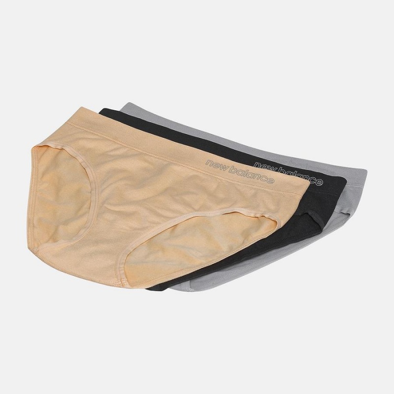 Ropa Interior New Balance Performance Hipster 3 Pack Mujer Gris | EC 2058UT
