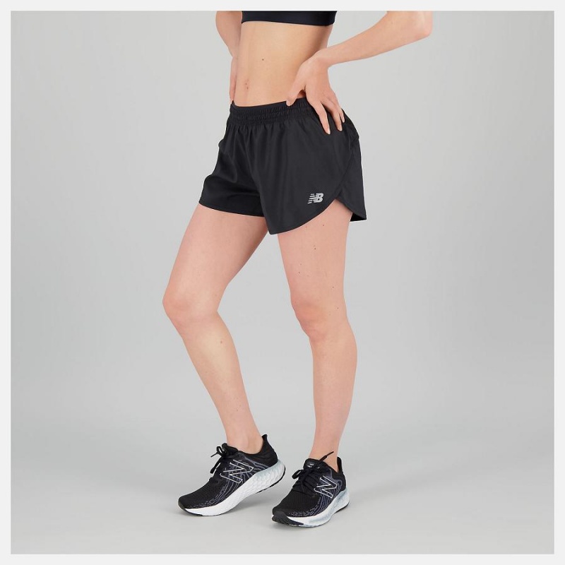 Short New Balance Accelerate 2.5 inch Mujer Negras | EC 2126VD