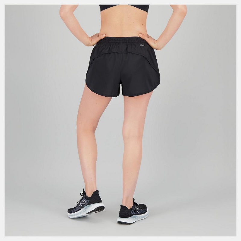 Short New Balance Accelerate 2.5 inch Mujer Negras | EC 2126VD
