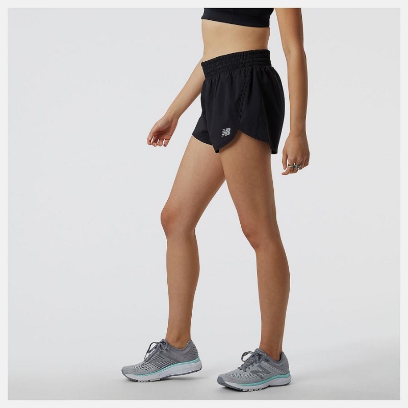 Short New Balance Accelerate 2.5 inch Mujer Negras | EC 2125CE