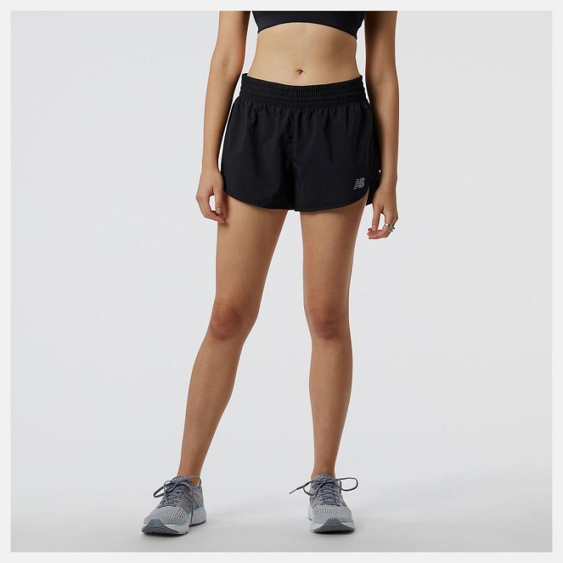 Short New Balance Accelerate 2.5 inch Mujer Negras | EC 2125CE