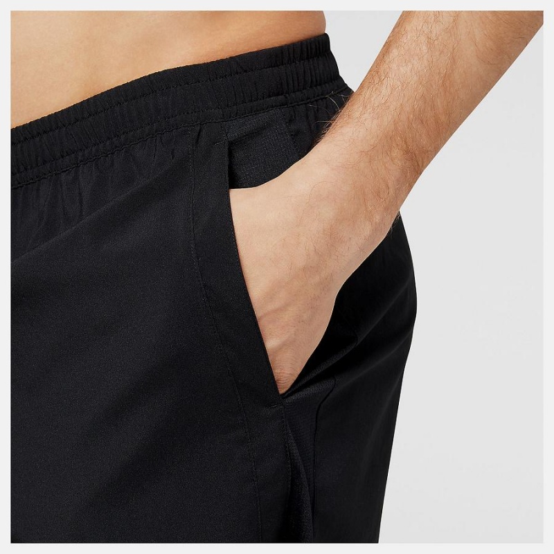 Short New Balance Accelerate 5 inch Hombre Negras | EC 1418JJ