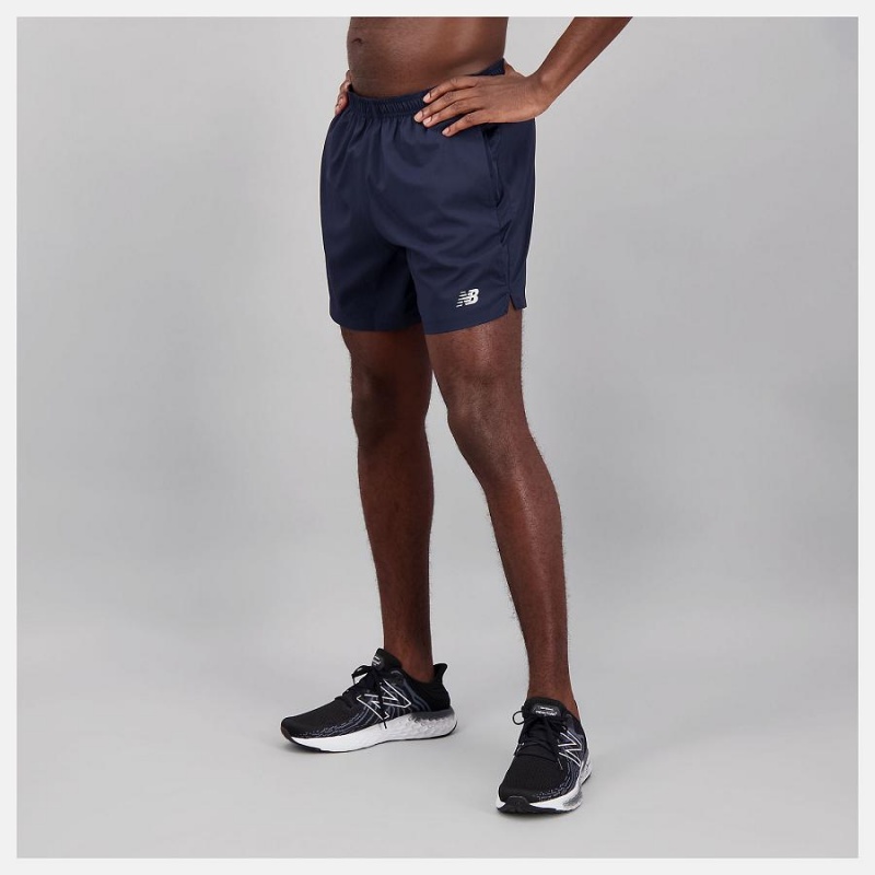 Short New Balance Accelerate 5 inch Hombre Negras | EC 1417HK