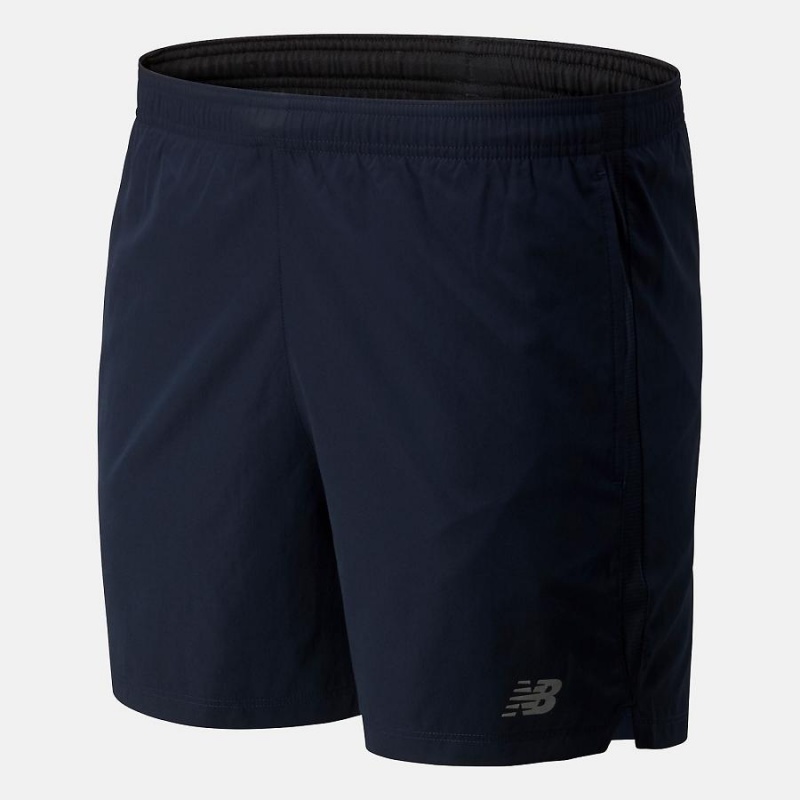 Short New Balance Accelerate 5 inch Hombre Negras | EC 1417HK