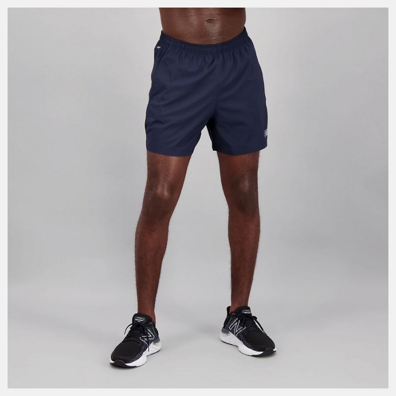 Short New Balance Accelerate 5 inch Hombre Negras | EC 1417HK