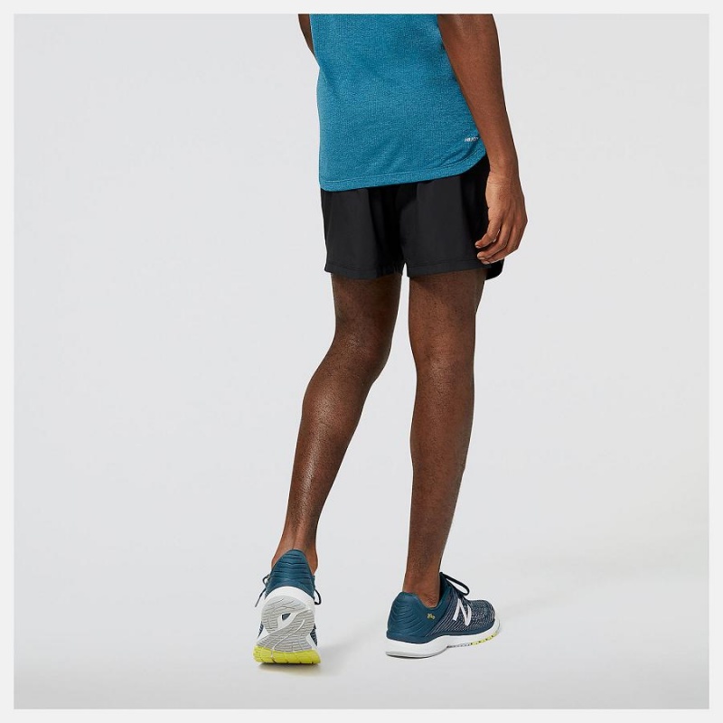 Short New Balance Accelerate 7 Inch Hombre Negras | EC 1420LH