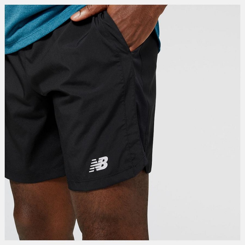 Short New Balance Accelerate 7 Inch Hombre Negras | EC 1420LH