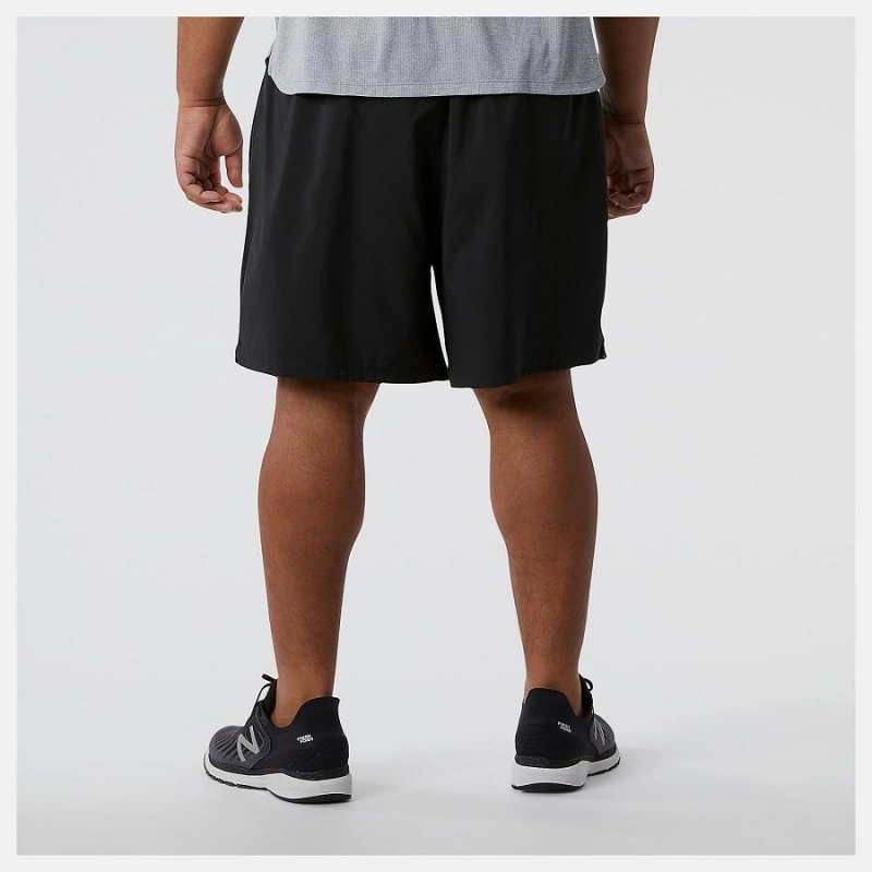 Short New Balance Accelerate 7 Inch Hombre Negras | EC 1419KI